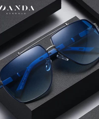 Polarized Metal Large Frame Sunglass for Men