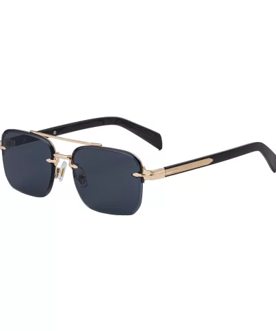 European Retro Frameless Men Sunglasses