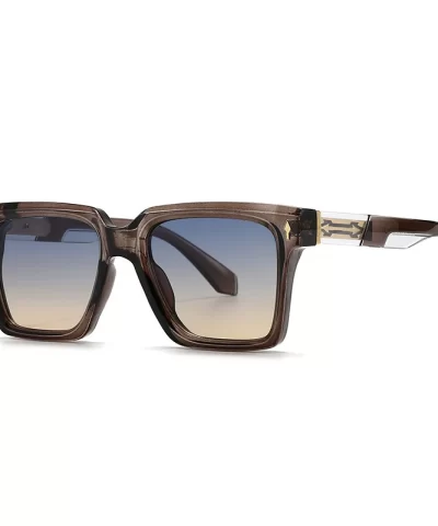 Retro Pilot Square Frame Men’s Sunglasses
