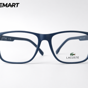 Lacoste Premium TR Lightweight Full-Rim Soft Square Eyeglass Frame – Navy Blue 54mm