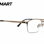 Cartier CT0227 gold metal full-rim unisex eyeglass side view