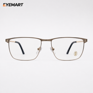 Cartier CT0227 gold metal full-rim unisex eyeglass side view