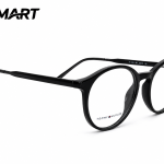 Tommy Hilfiger TH 1642 premium black eyeglass angle view