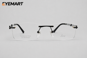 Line Art XL2211-1 Excellence Titanium Square Rimless Eyeglasses