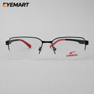 Carrera M8003 Aluminium Square Semi-Rimless Eyeglasses