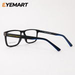 6419 C11 Porsche Design matte-black eyeglass rear view