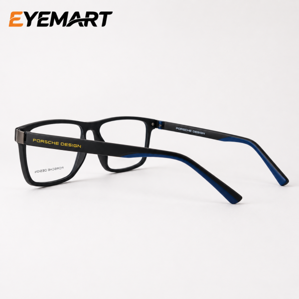 6419 C11 Porsche Design matte-black eyeglass rear view