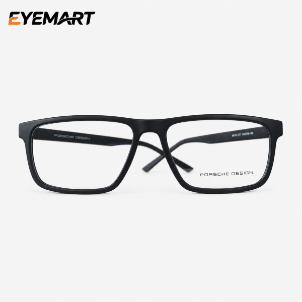 6419 C11 Porsche Design matte-black eyeglass rear view