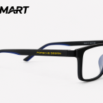 6419 C11 Porsche Design matte-black eyeglass rear view