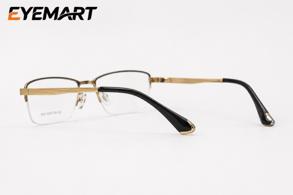 Z Charmant S6025 pure titanium gold eyeglass front view