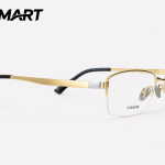 Z Charmant S6025 pure titanium gold eyeglass front view